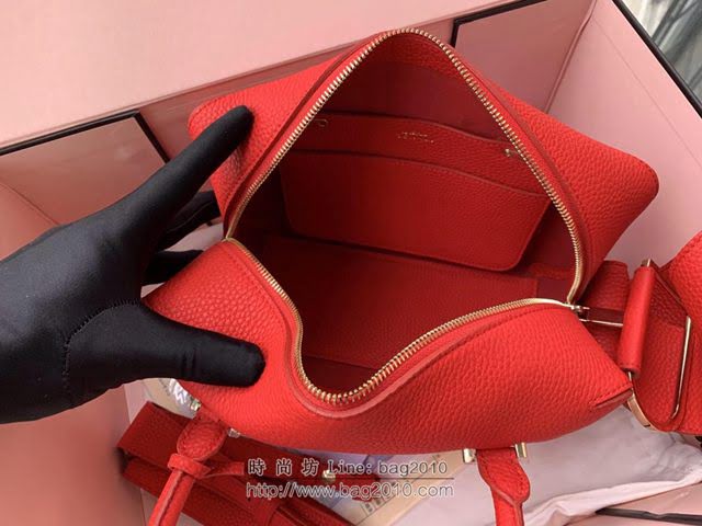 DELVAUX女包 2019春夏款 全新Cool Box優質牛皮 德爾沃女手提包 Cl0028 小方包大紅 Delvaux單肩包  fcs1270